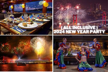 Istanbul New Year's Eve 2025 Dinner and Party Cruise on Bosphorus