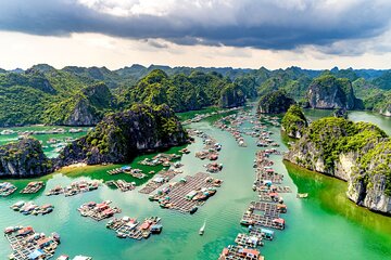 Full Day Tour in Halong Bay with Scenic Seaplane and Cruise