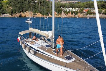 Cinque Terre tour with elegant sailing boat