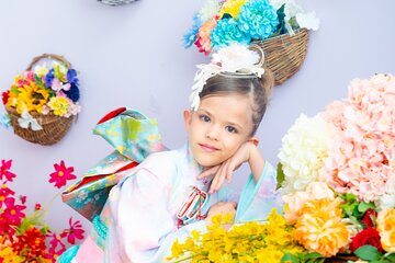 Private Children Photoshoot in Shinjuku in Kimono