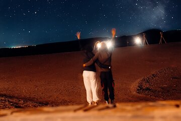 Agafay Desert: Sunset Camel Ride, Dinner & Fire Show