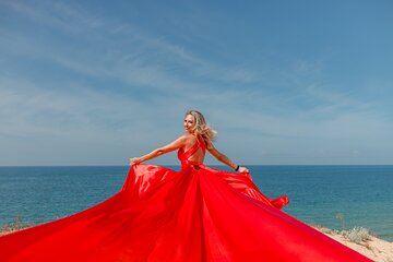 Algarve Flying Dress Private Photoshoot Experience