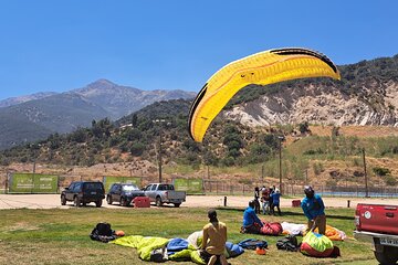 Paragliding Adventures near Santiago and Wine Experience Tour 