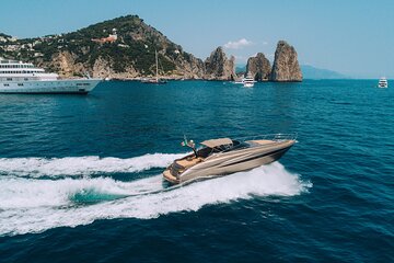 Capri private luxury yacht cruise from sorrento on Riva rivale 52