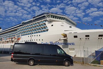 Taxi minibus Transfer Amsterdam Hotel to cruise port Amsterdam