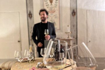 Wine tasting in a historic Florentine palace