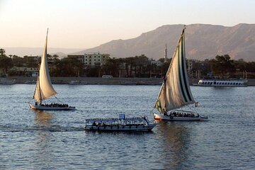 Riding a felucca at Sunset and wandering the streets of Luxor