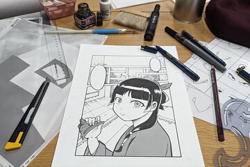 Anime Manga Spot Tour and Manga Drawing Class in Shibuya