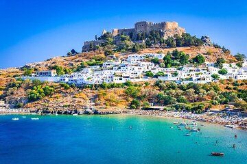 Visit Lindos village and Lindos Acropolis on your own!