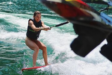 2H Wakeboard and Wakesurf on Lake Como with Mastercraft Boat