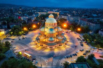 Sofia by Night Panoramic Private Tour with Dinner, Folklore Show