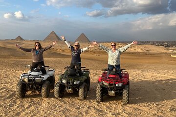 Giza pyramids,Sphinx,ATV bike,Lunch,Camel ,Dinner cruise&shopping