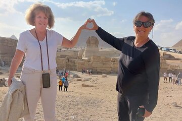 Giza pyramids and sphinx private Tour- camel ride, lunch ,shopping tour