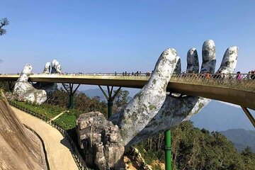 Golden Bridge -Marble Mountain- Lady Buddha Statue- Dragon Bridge