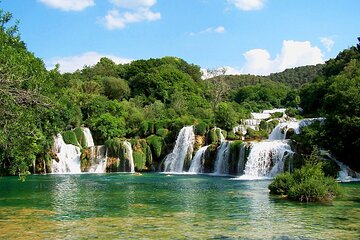 From Trogir, Seget, Okrug: Krka Waterfalls & Šibenik Culture Tour