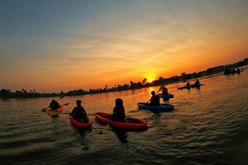 Sunset Kayaking in Hidden Alleppey Backwater Routes