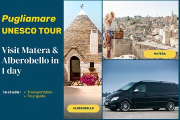 UNESCO Tour from Bari: Alberobello and Matera Guided Tour 