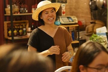 Family-style Vietnamese dinner by a local farmer