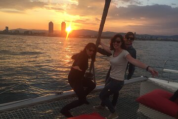 Sunset at PREMIUM Boat in Barcelona