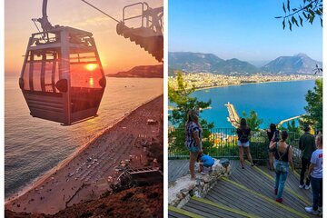 Alanya City Tour with Cable car, Boat tour and Lunch from Side