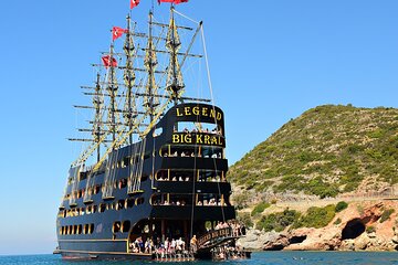  Alanya Pirate Yacht Tour: Legend Big Kral, From Side & Alanya