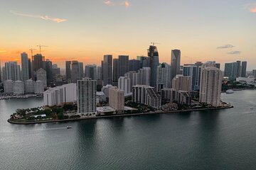 Sunset or Night time helicopter tour in Miami