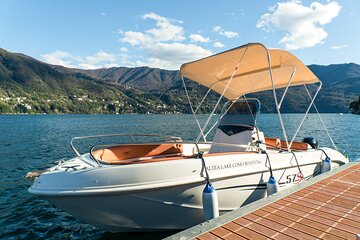 Boat rental without license on Lake Como