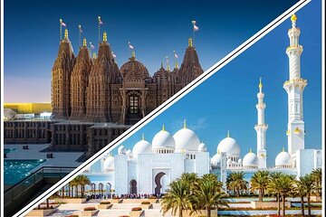 Abu Dhabi Tour with Sheikh Zayed Grand Mosque & BAPS Hindu Mandir