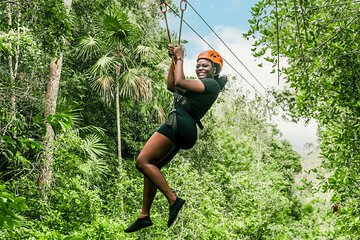 Private Coba & Zipline, Rappel and Cenote Snorkeling