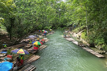 Private Bamboo Rafting with Limestone Massage in Mobay