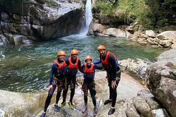 PARAGLIDING OVER GUACAICA JUNGLE AND CANYONING from Guatape