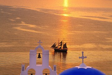 Santorini Volcano & Hot Springs and Sunset on Board