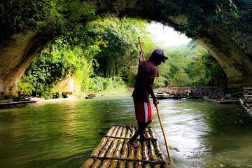 Lover’s Rock Great River Bamboo Rafting with Shopping