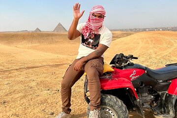 Giza Pyramids, Camel ride and Shopping with ATV Quad bike