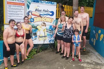 Blue Hole Falls and River Tubing Private Tour from Montego Bay