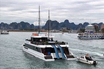 THE HALONG CATAMARAN - Premium Day Cruise on Bay with Water Slide