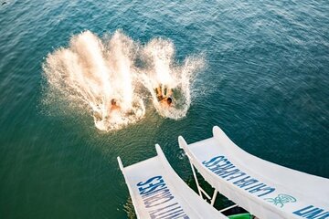 From Hanoi: Luxury Lan Ha Bay Day Cruise: Biking, Water Slides 