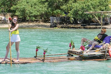 Ocean Bamboo Rafting, Ocean Zipline, Horseback Ride and Swim