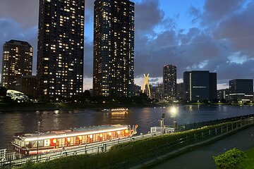 Yakatabune Cruise , Meal and Tokyo Tower Ticket with Dance Show