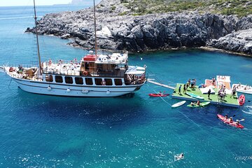 30m Wooden traditional Boat - 6.5 Hours Day Cruise in Rhodes