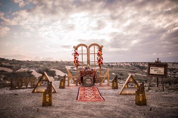 Marriage Proposal At Sunset Time In The Valley