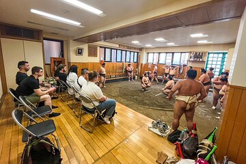 Tokyo Sumo Morning Practice Tour with Ring-Side Seats