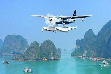 Halong Bay Sightseeing Seaplane& Top Luxury Day Cruise from Hanoi