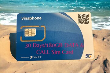 30 Days 180GB Data and Call SIM card Vietnam