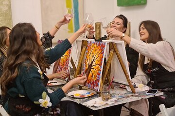 Painting party at Art Bottega - Paint & Wine Studio in Zadar