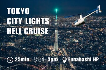 [25 min]Tokyo Skytree + Downtown City Lights Helicopter Tour