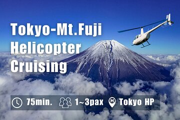 [75 Minutes] Tokyo-Mt.Fuji Tour: Mt. Fuji Helicopter Tour