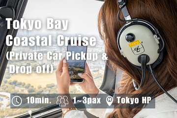 [10 mins]Tokyo Helicopter Tour + Private Car Pickup & Drop off