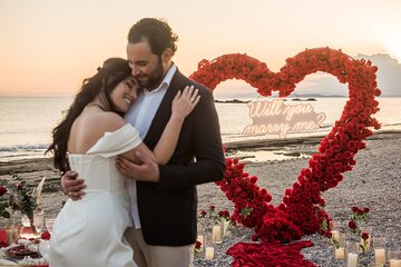 Beach Wedding Proposal with Picnic in the Athenian Riviera