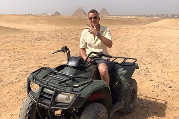ATV Quad bike Adventure at Giza pyramids desert with Camel ride